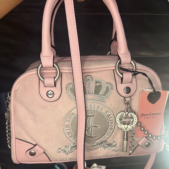 Juicy Couture Light Pink Satchel with Key Charm - Picture 7 of 9